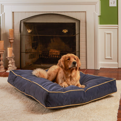 Buster Rectangle Microfiber Pillow Dog Bed